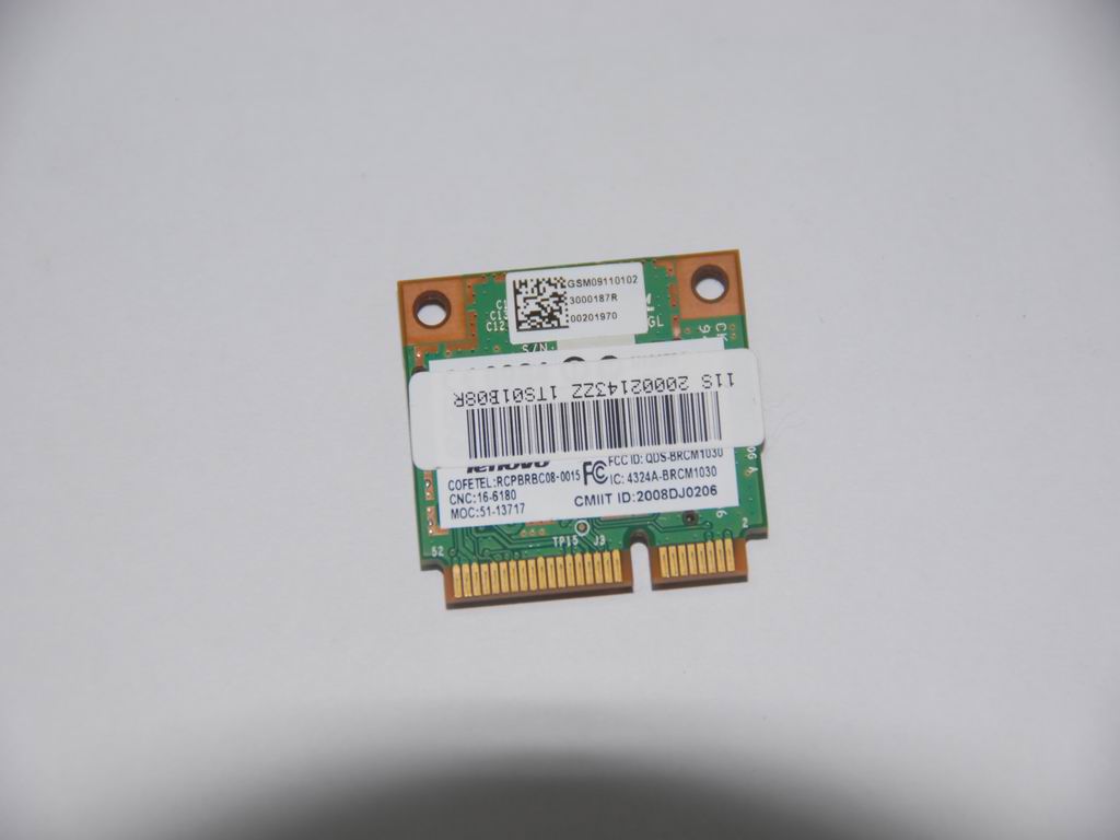 Lenovo 20002143 Wlan Gtc Bcm4312 M 802.11G Mow