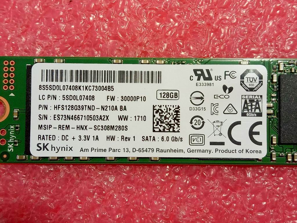 Lenovo 5SD0L07408 Ssd 128G Ngff Hynix