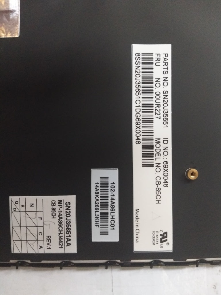 Lenovo Nbkyb Carling Kbd,Ch,Cny - 00UR227
