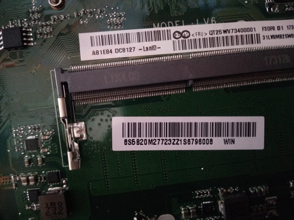 Lenovo Lv6A Mb(I7Cpu2.7G,4G,Hsfbo)Vol - 5B20M27723