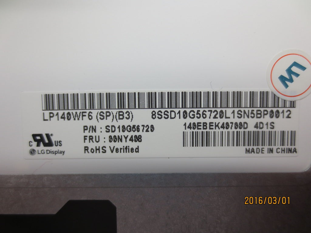 Lenovo Lp Lcd Panels - 00NY408