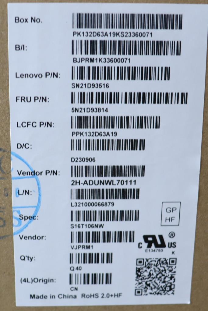 Lenovo Nbkyb Cs22 Nm Top,Bknbl,Pmx,No - 5N21D93814