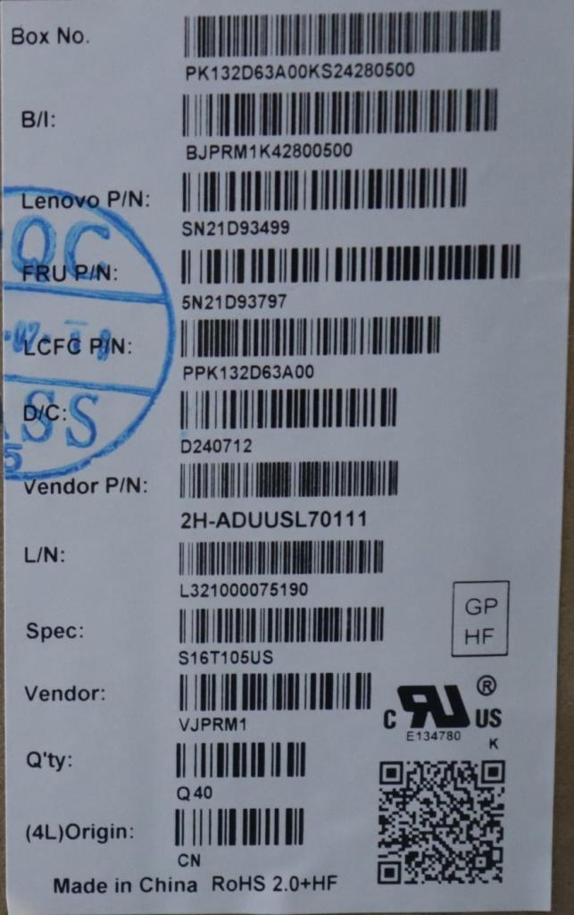 Lenovo Nbkyb Cs22 Nm Top,Bknbl,Pmx,En - 5N21D93797