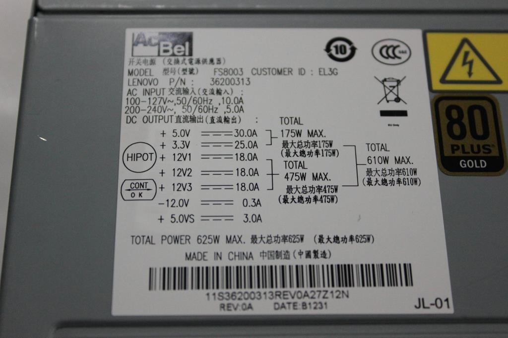 Lenovo Power Supply Acbel Fs8003El3G - 36200313