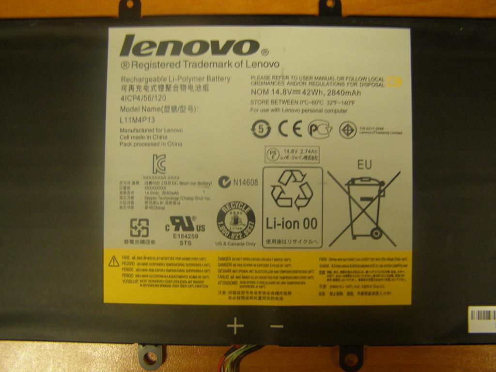 Lenovo Battery Mp/A L11M4P13 14.8V42W - 121500069