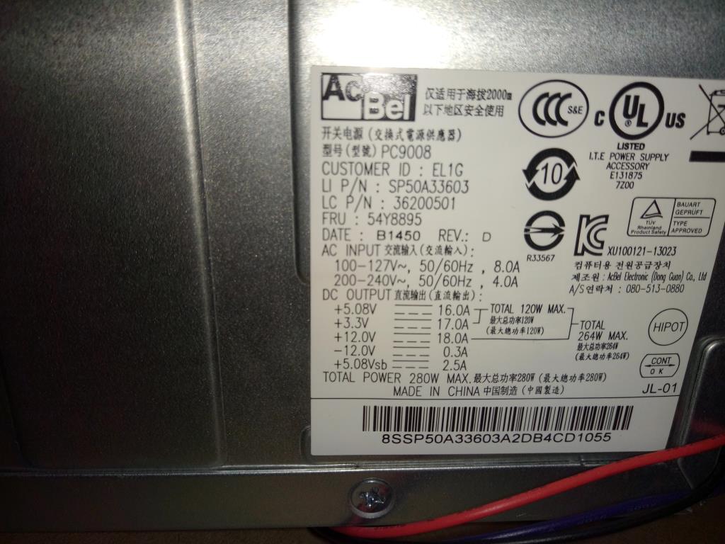 Lenovo Ps Power Supplies Internal - 36200501