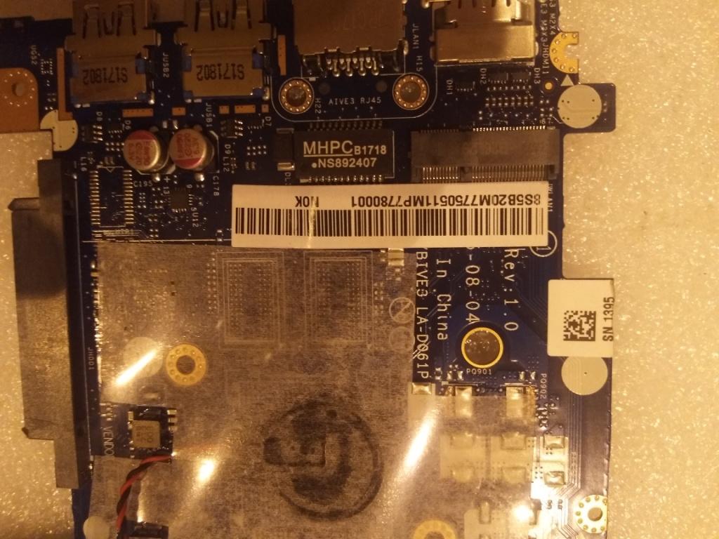 Lenovo Mb Aps I36006U W/ Fp W/Rtc - 5B20M77505