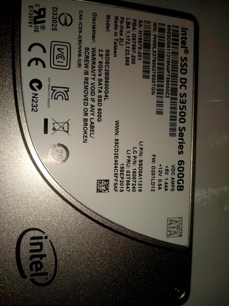 Lenovo Ssd Asm 600G Ssd - 03T8647