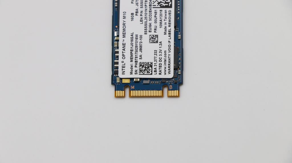 Lenovo (00UP481) 16GB SSD, M.2, 2242, PCIe 3x2, Intel