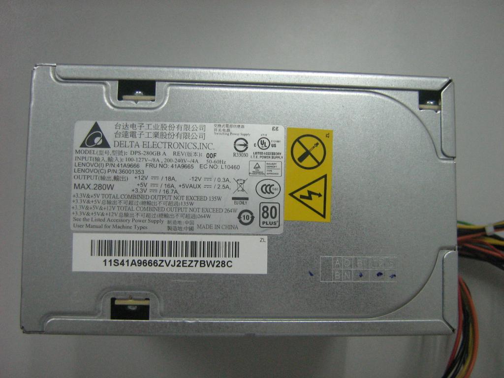 Lenovo 41A9665 Powersup Cru 280W Ps