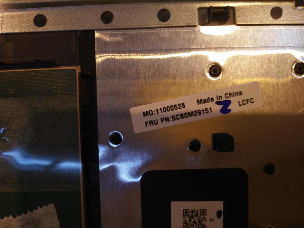 Lenovo Logic Upper Assembly 15T Black - 5CB0M29151