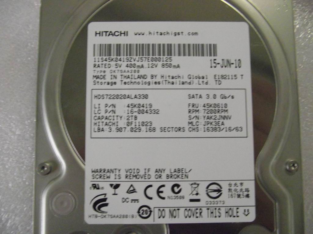 Lenovo 16004332 Hdd Hitachi Jupiter-K Hds72202