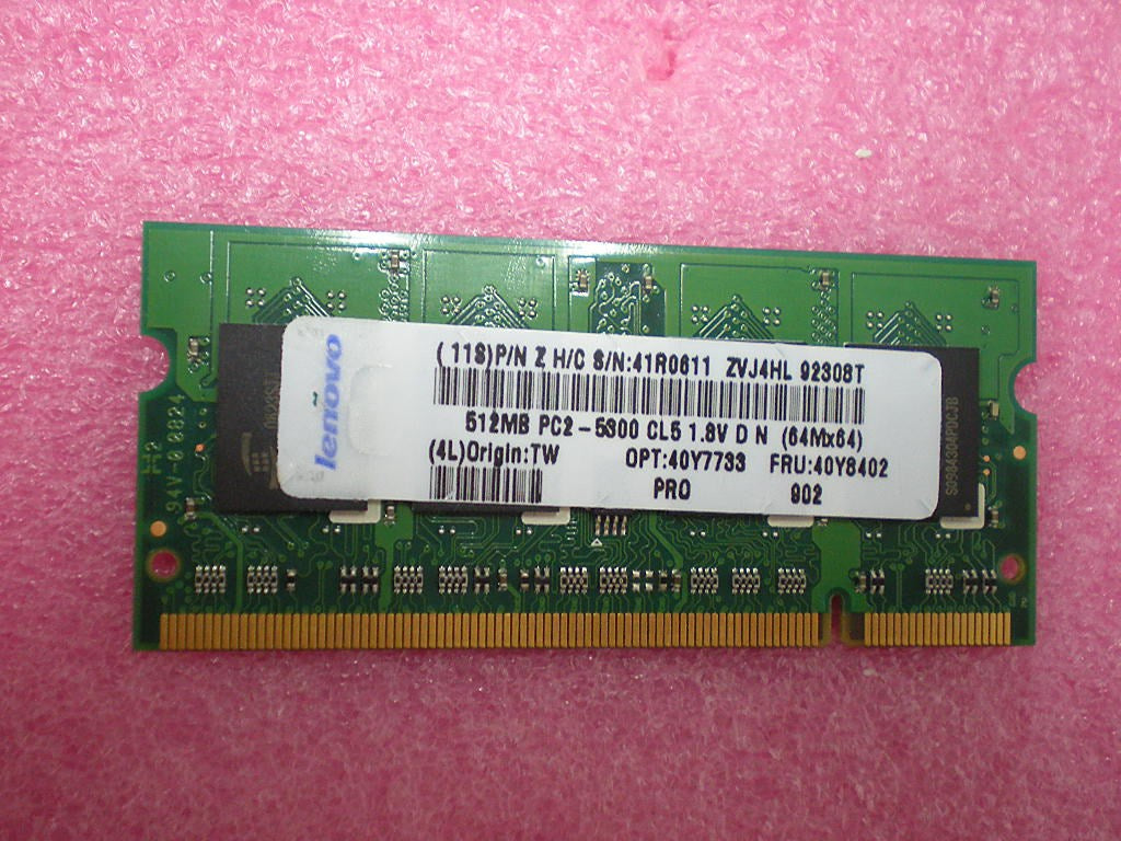 Lenovo 40Y8402 Module 512Mbpc25300Np