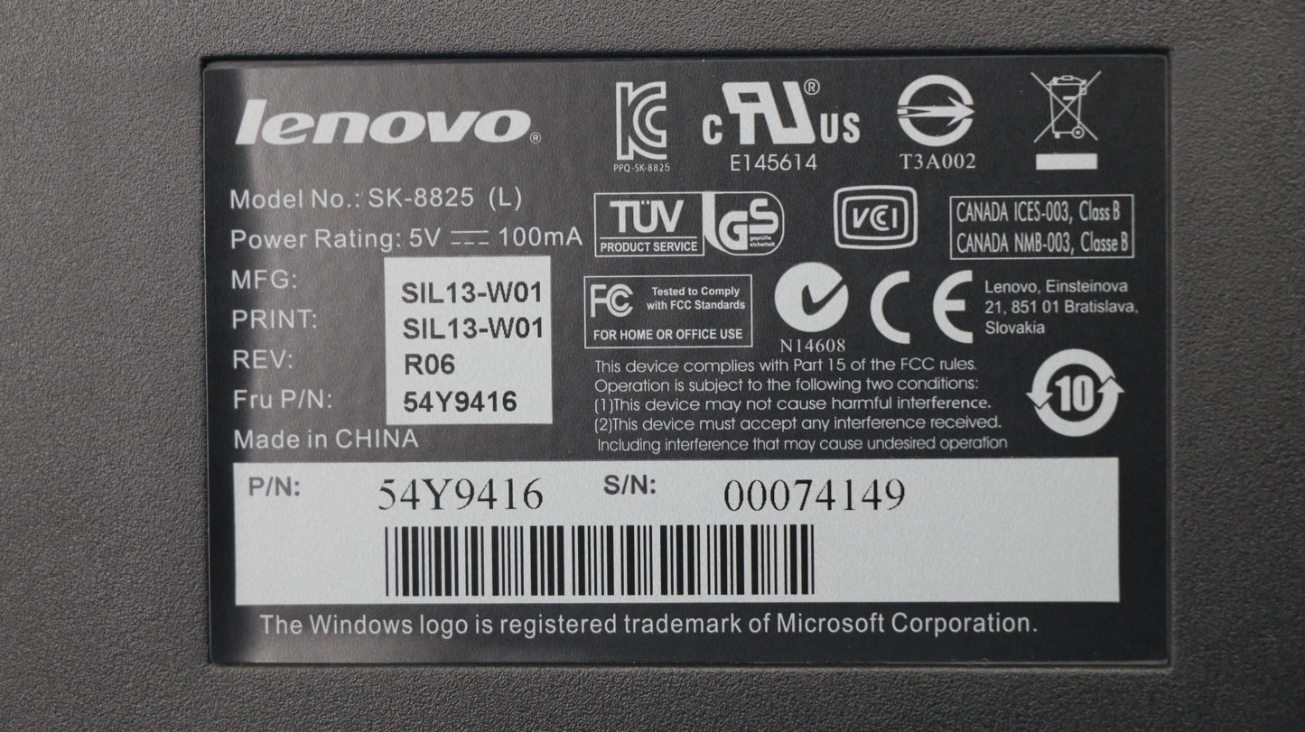 Lenovo Netvista Usb Greek/Us 459 - 54Y9416