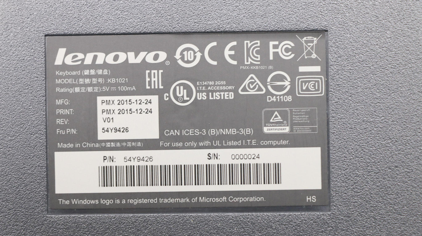 Lenovo Keyboard - 54Y9426