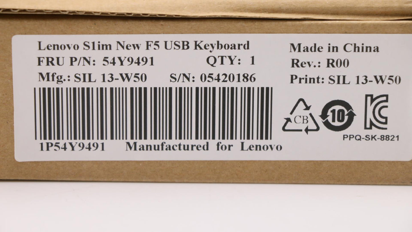 Lenovo Keyboard Edge Kb New F5,Usb,Ar - 54Y9491