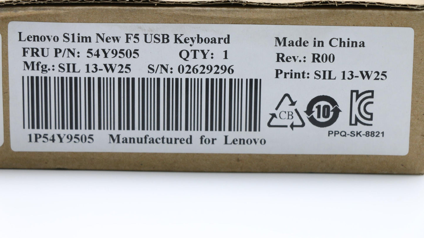 Lenovo 54Y9505 Keyboard Edge Kb New F5,Usb,Gr