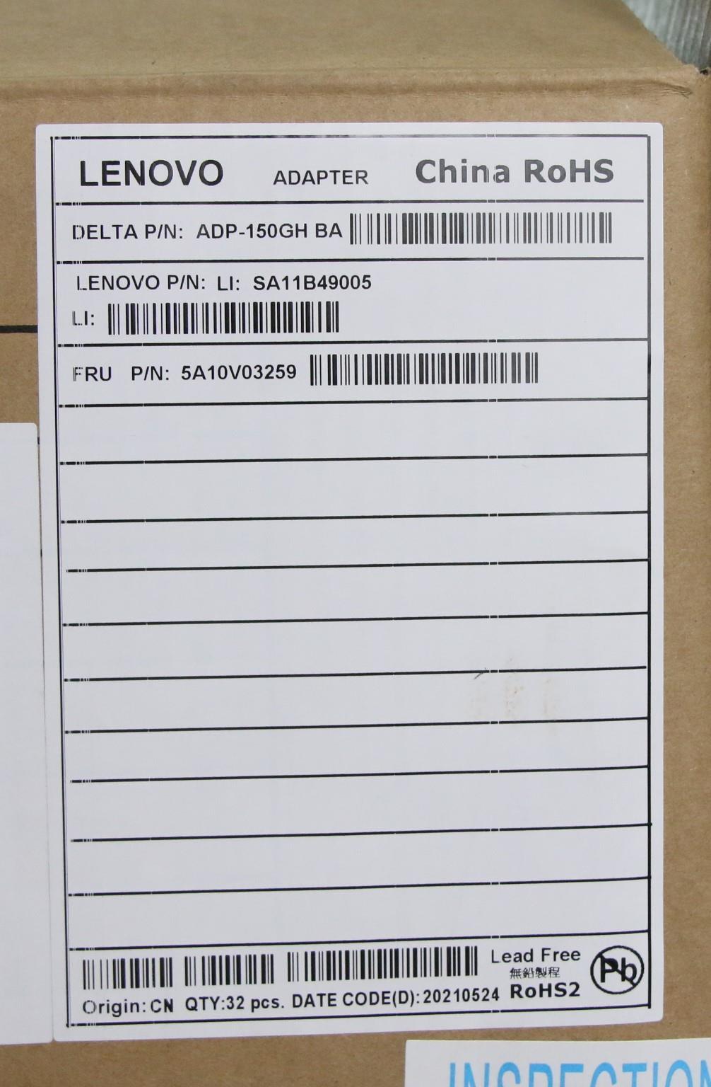 Lenovo Ac_Adapter Rectangle 150W,100- - 5A10V03259