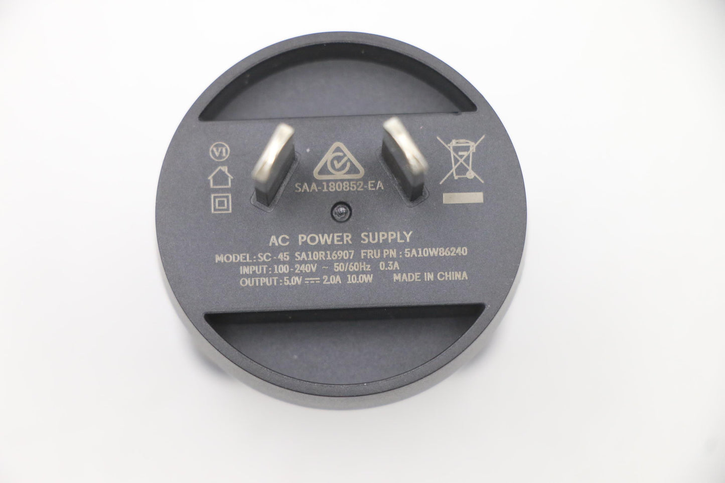 Lenovo 10W,5Vdc,2P,Aus,Acb - 5A10W86240