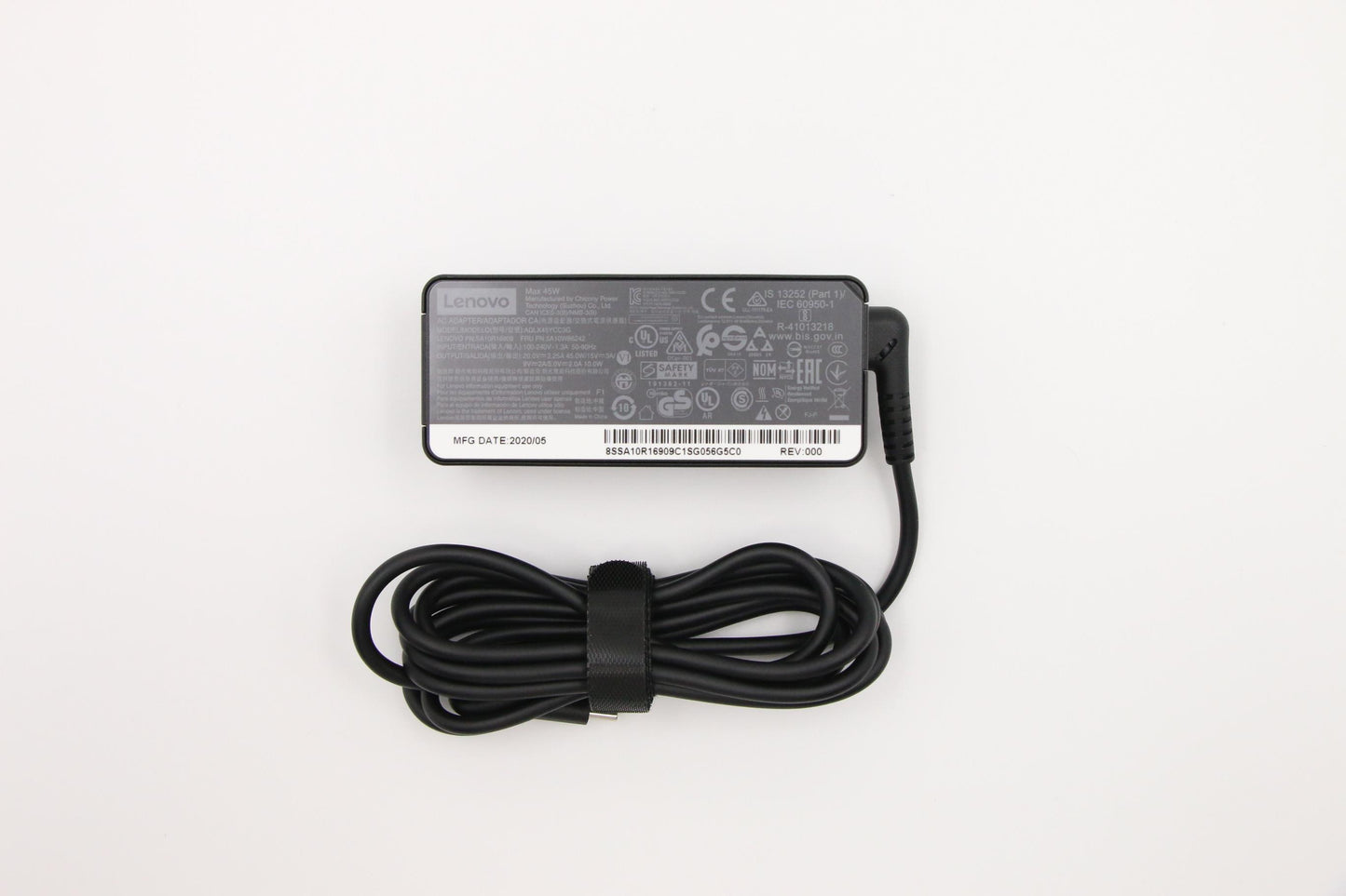 Lenovo (5A10W86242) 45W Type-C Power Adapter, Compact Design