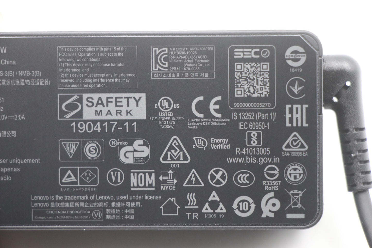 Lenovo Ac Adapter - 5A10W86261