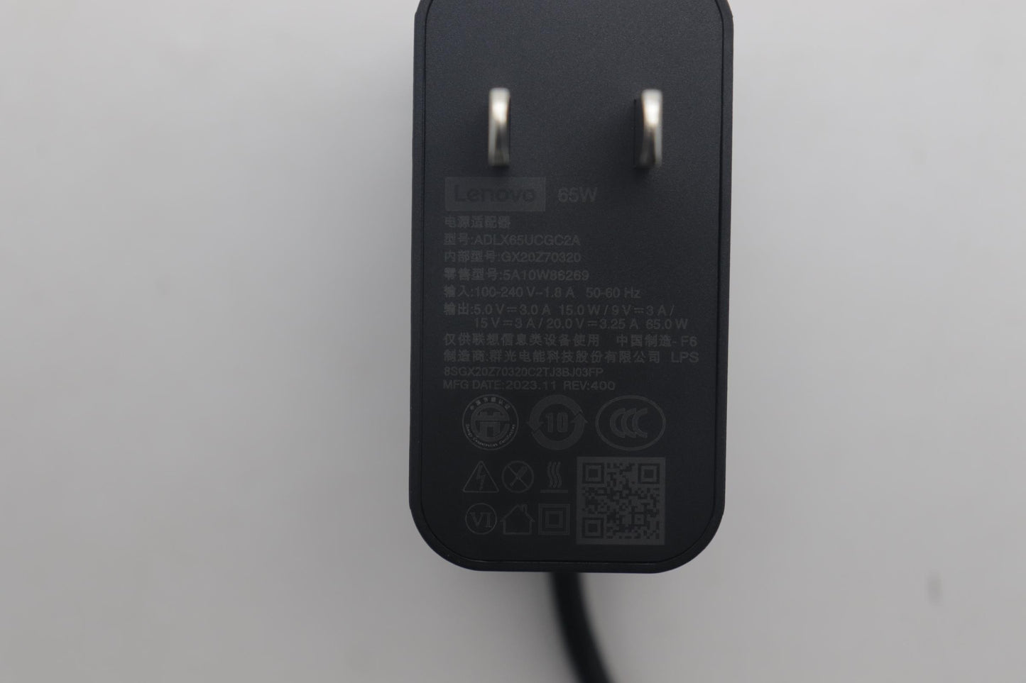 Lenovo Ac_Adapter Pd,65W,20/15/9/5V,2 - 5A10W86269