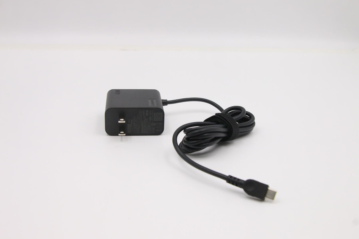 Lenovo (5A10W86270) AC Adapter, Type-C, 65W, 2-Pin, US, Black