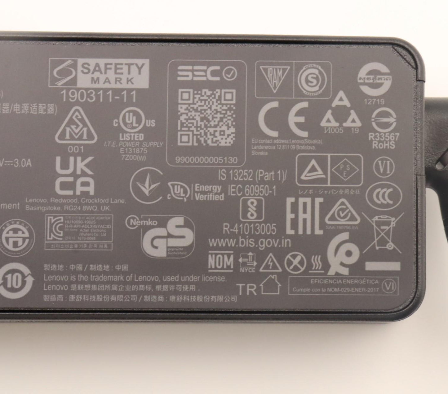 Lenovo Ac_Adapter Pd,45W,20/15/9/5V,3 - 5A10W86292