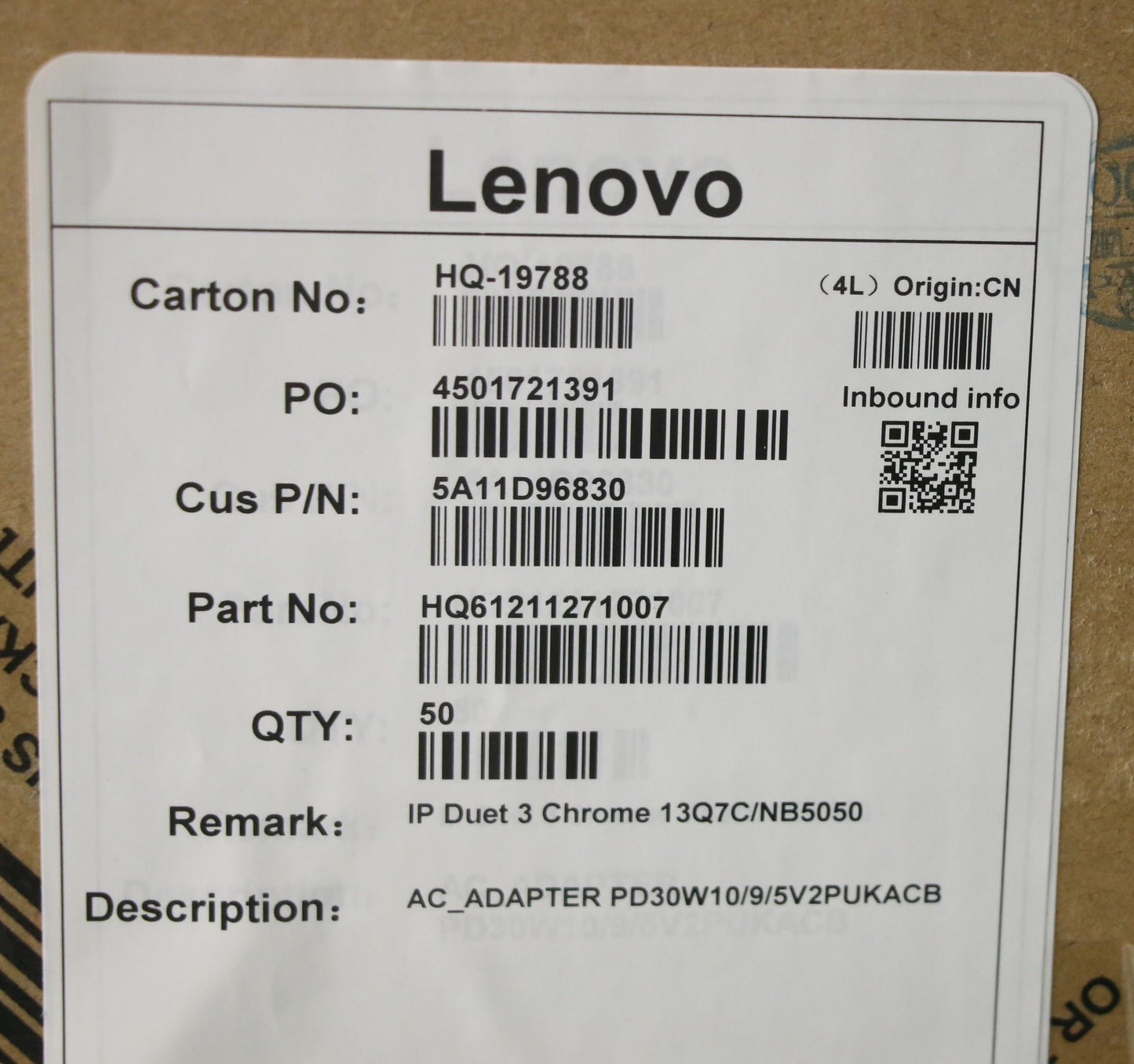 Lenovo Ac_Adapter Pd,30W,10/9/5V,2P,U - 5A11D96830