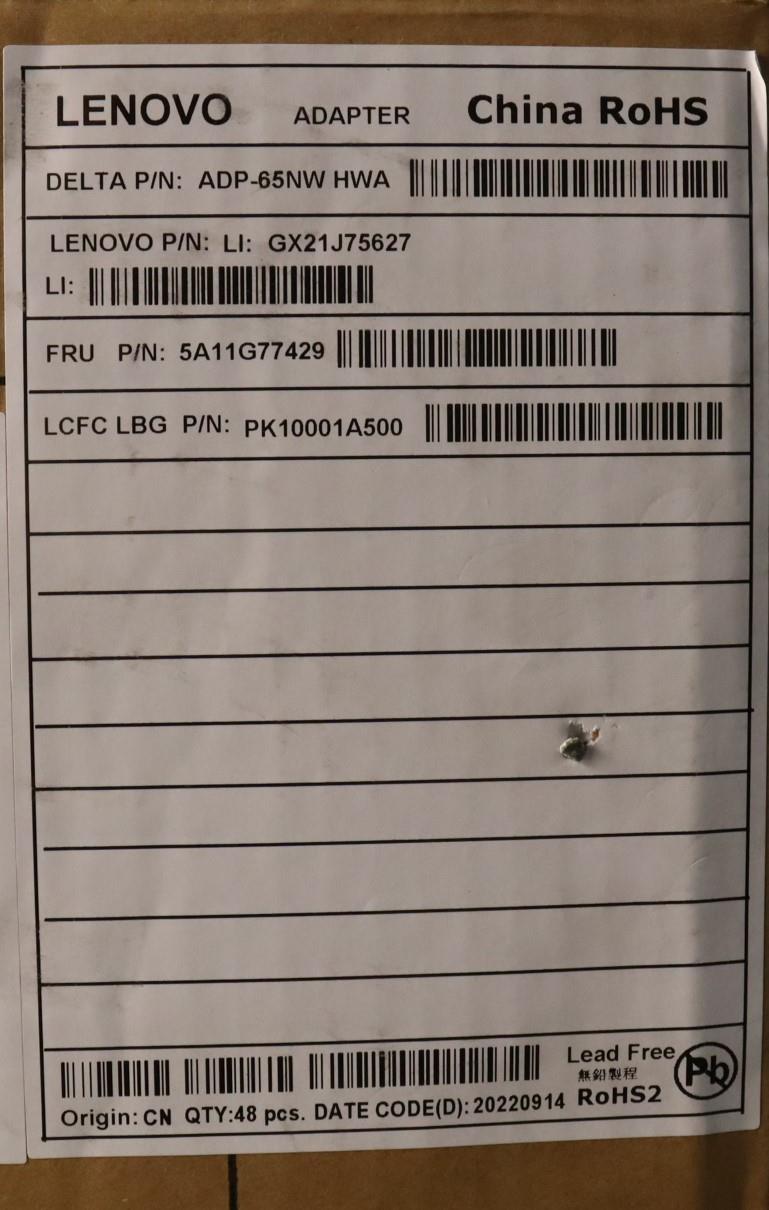 Lenovo Acadapter Pd,65W,201595V,2P,In - 5A11G77429