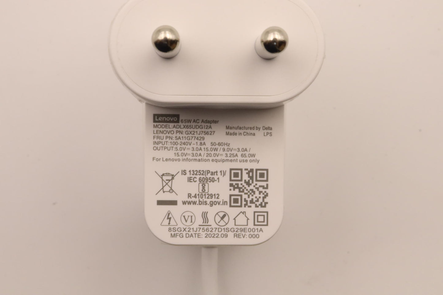 Lenovo Acadapter Pd,65W,201595V,2P,In - 5A11G77429