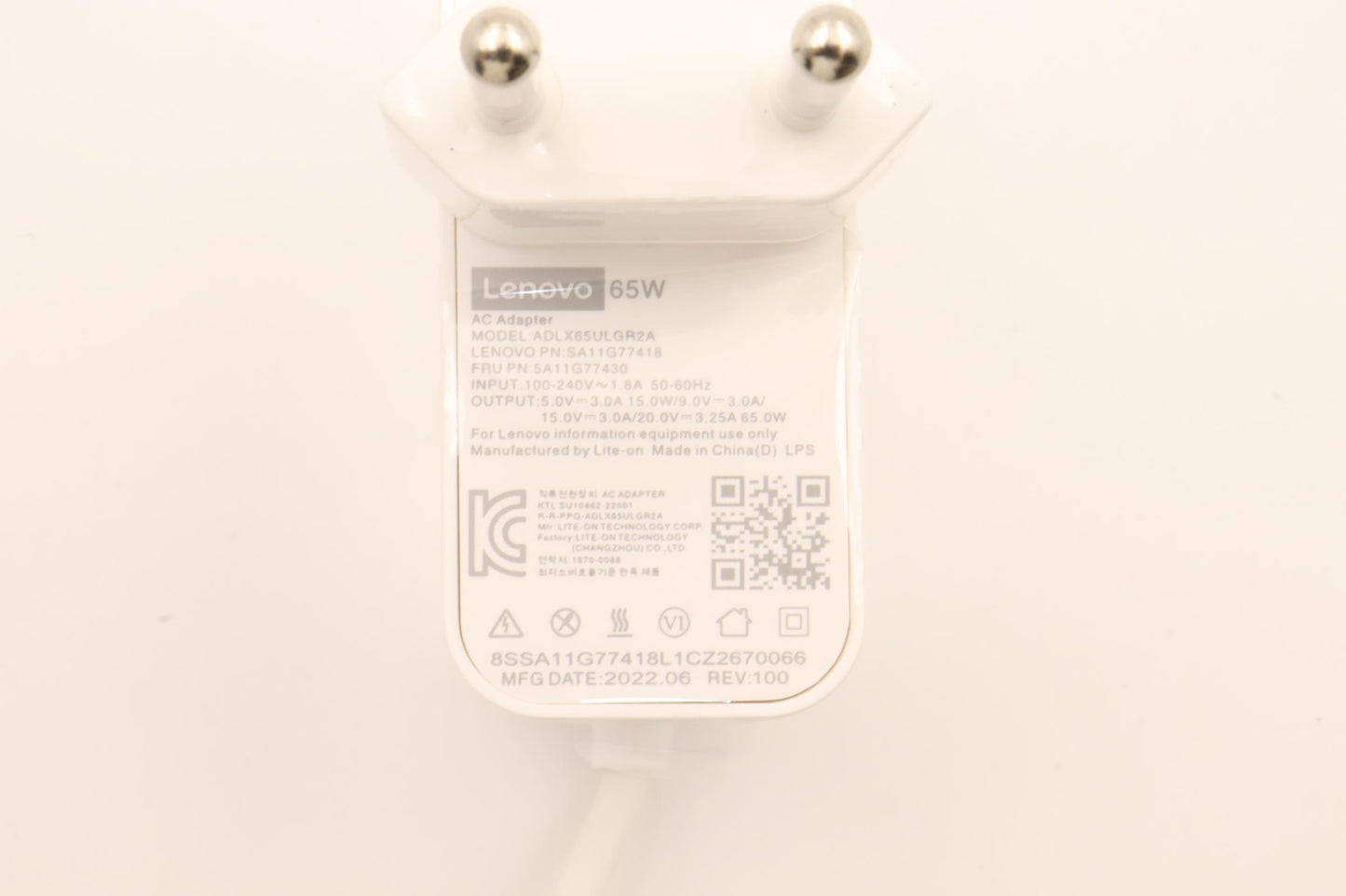 Lenovo Acadapter Pd,65W,201595V,2P,Ko - 5A11G77430