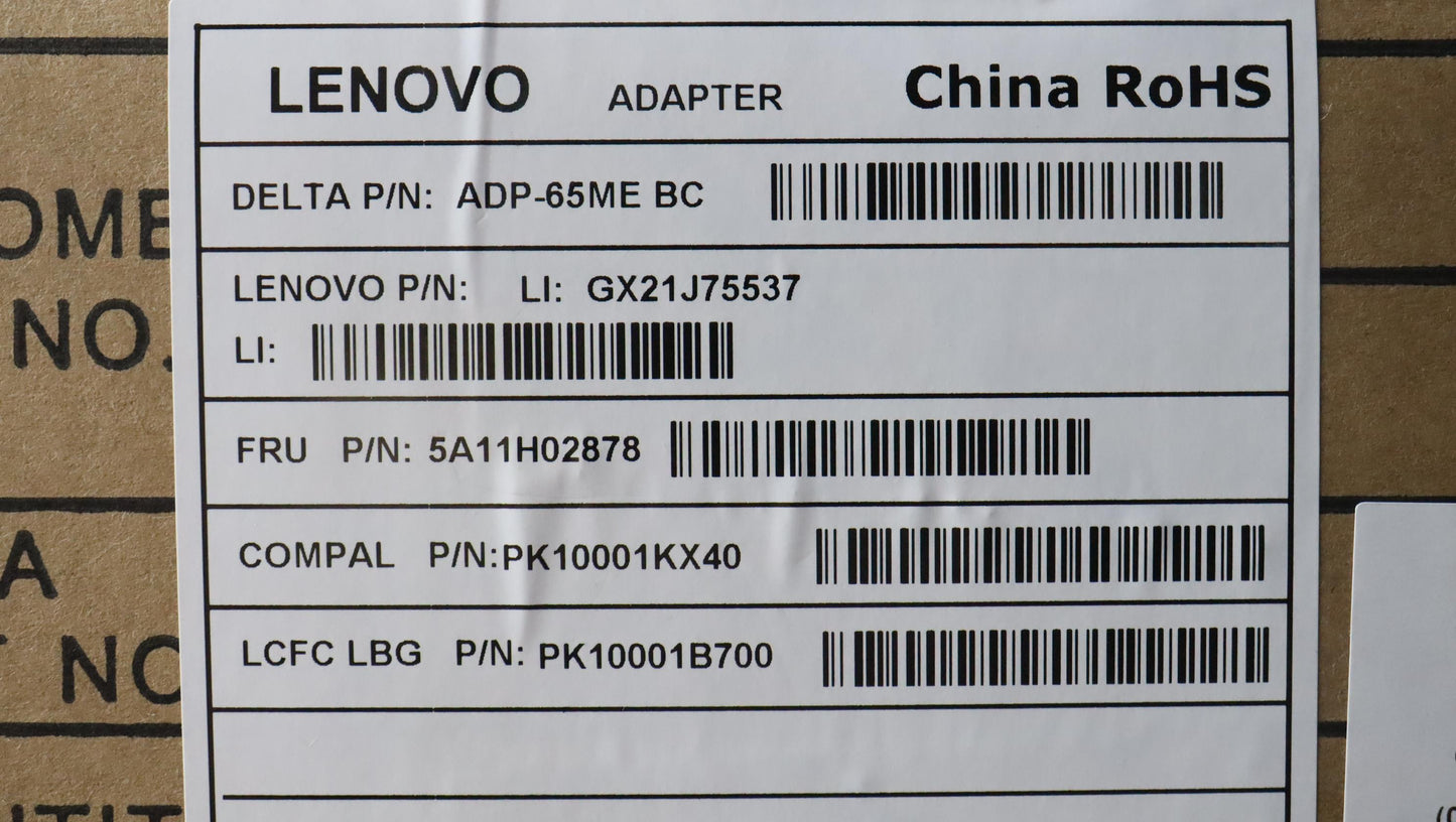 Lenovo Acadapter 65W,3P,Ww,Del - 5A11H02878