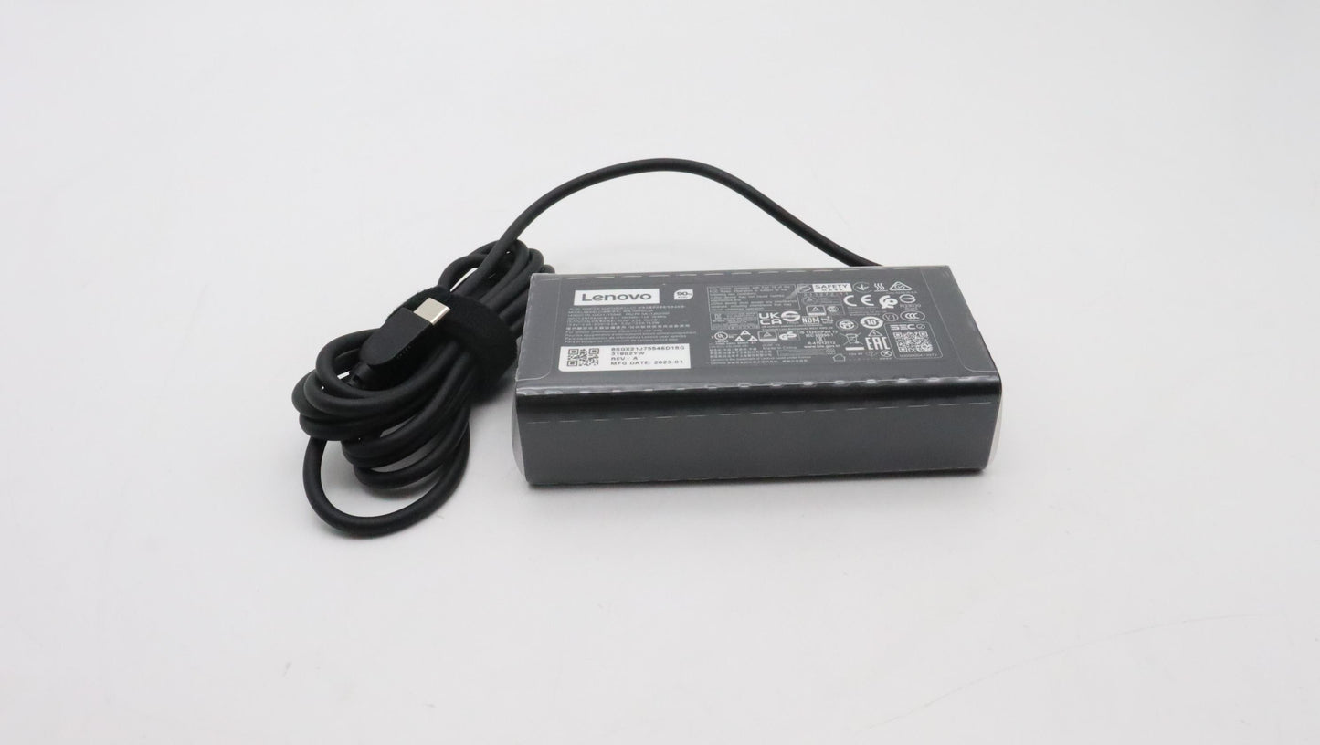 Lenovo (5A11J62090) 100W AC Adapter, Type-C, 3-Pin, Black