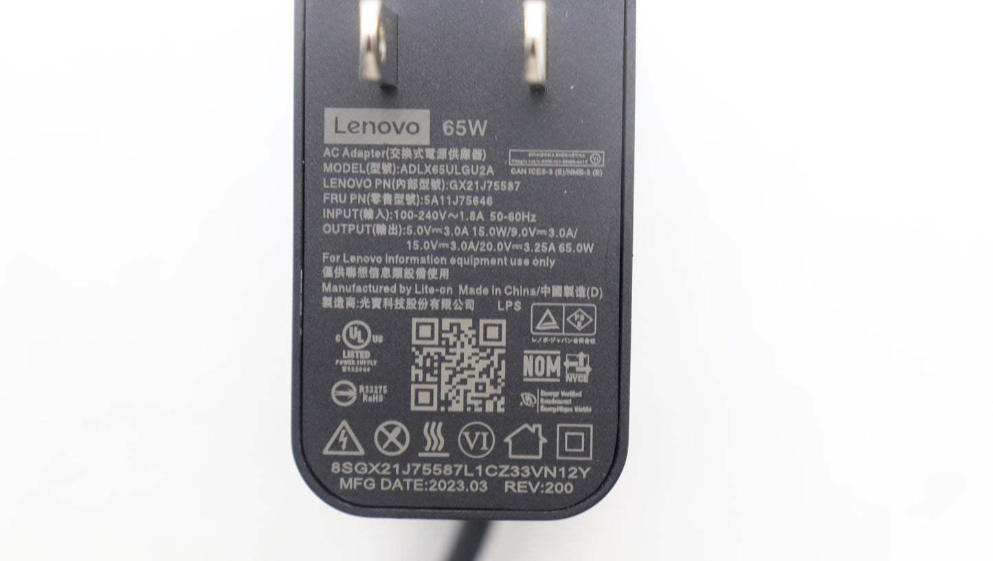 Lenovo 5A11J75646 Ac_Adapter Pd,65W,20/15/9/5V,2