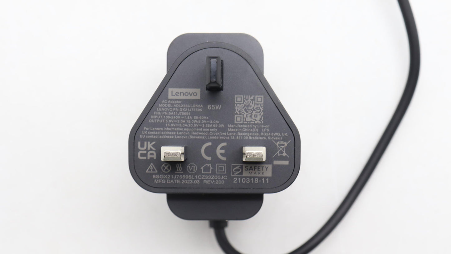 Lenovo Ac_Adapter Pd,65W,20/15/9/5V,2 - 5A11J75654