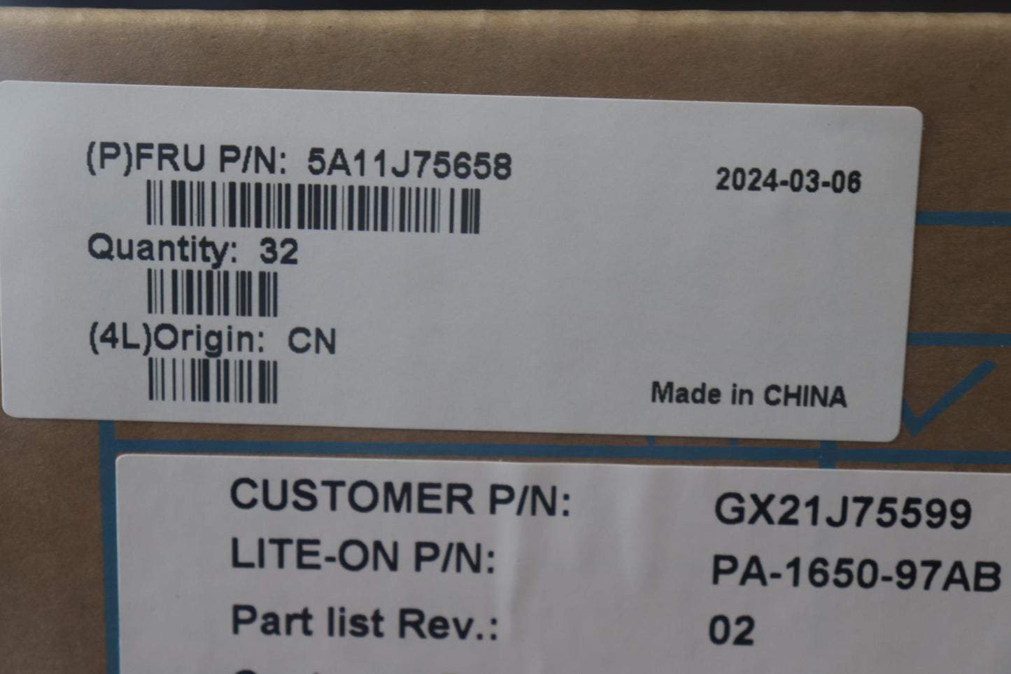 Lenovo Ac_Adapter Pd,65W,20/15/9/5V,2 - 5A11J75658