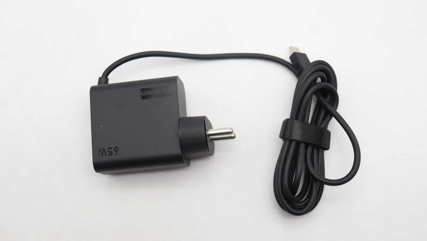 Lenovo 65W Type-C AC Adapter, 2-Pin, Black, IND - 5A11J75662