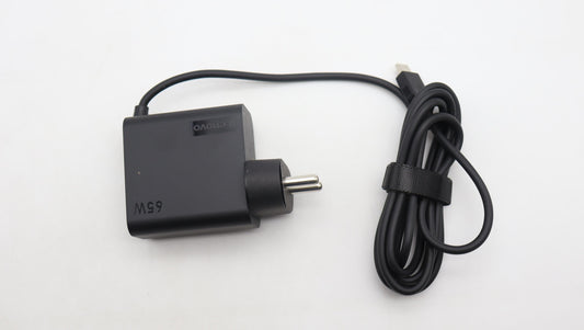 Lenovo 65W Type-C AC Adapter, 2-Pin, Black, IND - 5A11J75662