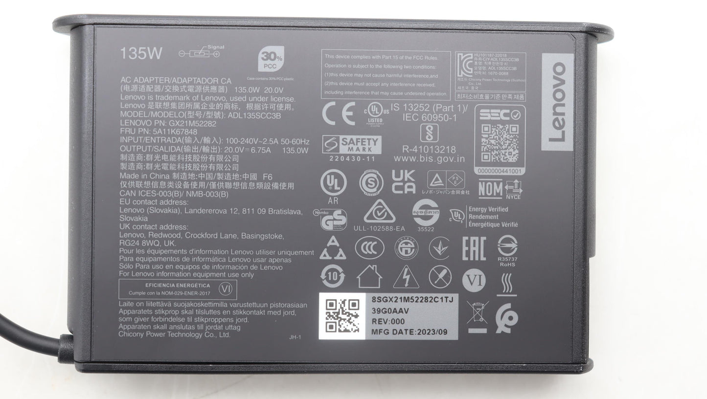 Lenovo Ac Adapter 135W - 5A11K67848