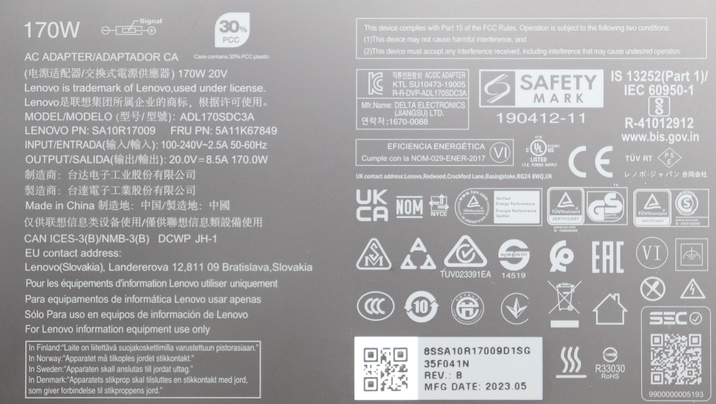 Lenovo Slim 170W - 5A11K67849