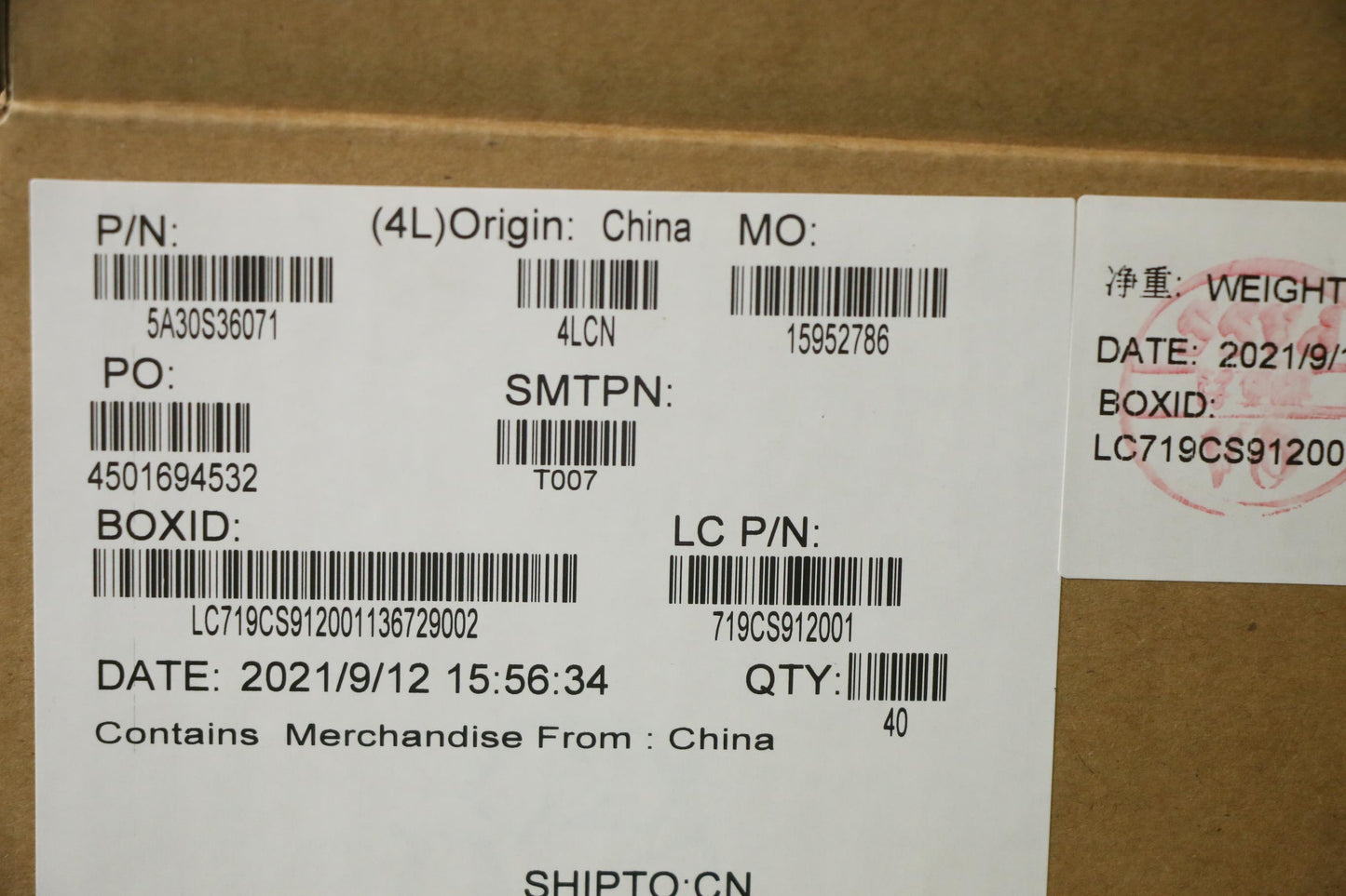 Lenovo Antenna Antenna L 82L0 Main +A - 5A30S36071