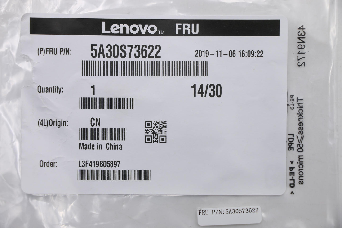 Lenovo Fru Antenna Kit Antenna Wlan - 5A30S73622