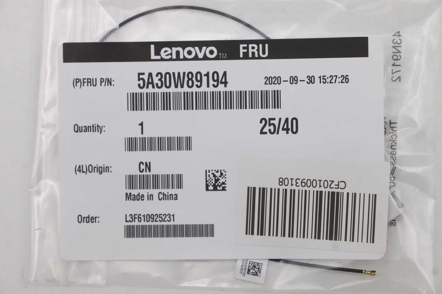 Lenovo Antenna Lx T550Q Main Antenna - 5A30W89194
