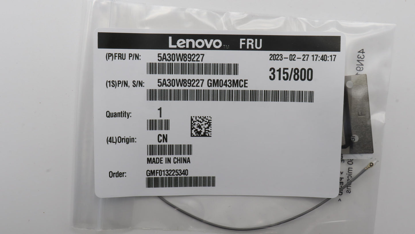 Lenovo Antenna Fru,13L Fr 260Mm Ant_L - 5A30W89227