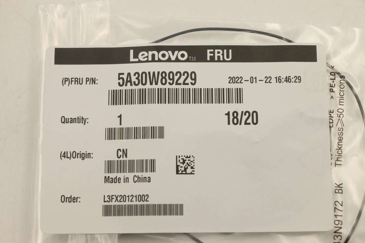 Lenovo Antenna Fru,Wifi6E 13L Re Ant_ - 5A30W89229