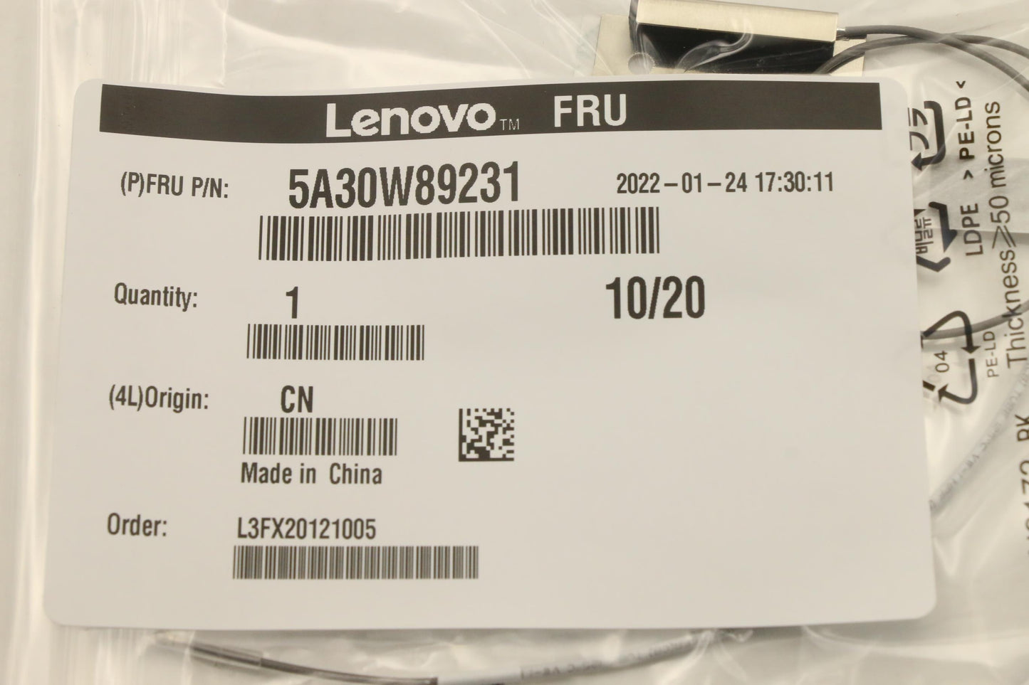 Lenovo Antenna Fru,17L Fr Ant_Lux - 5A30W89231