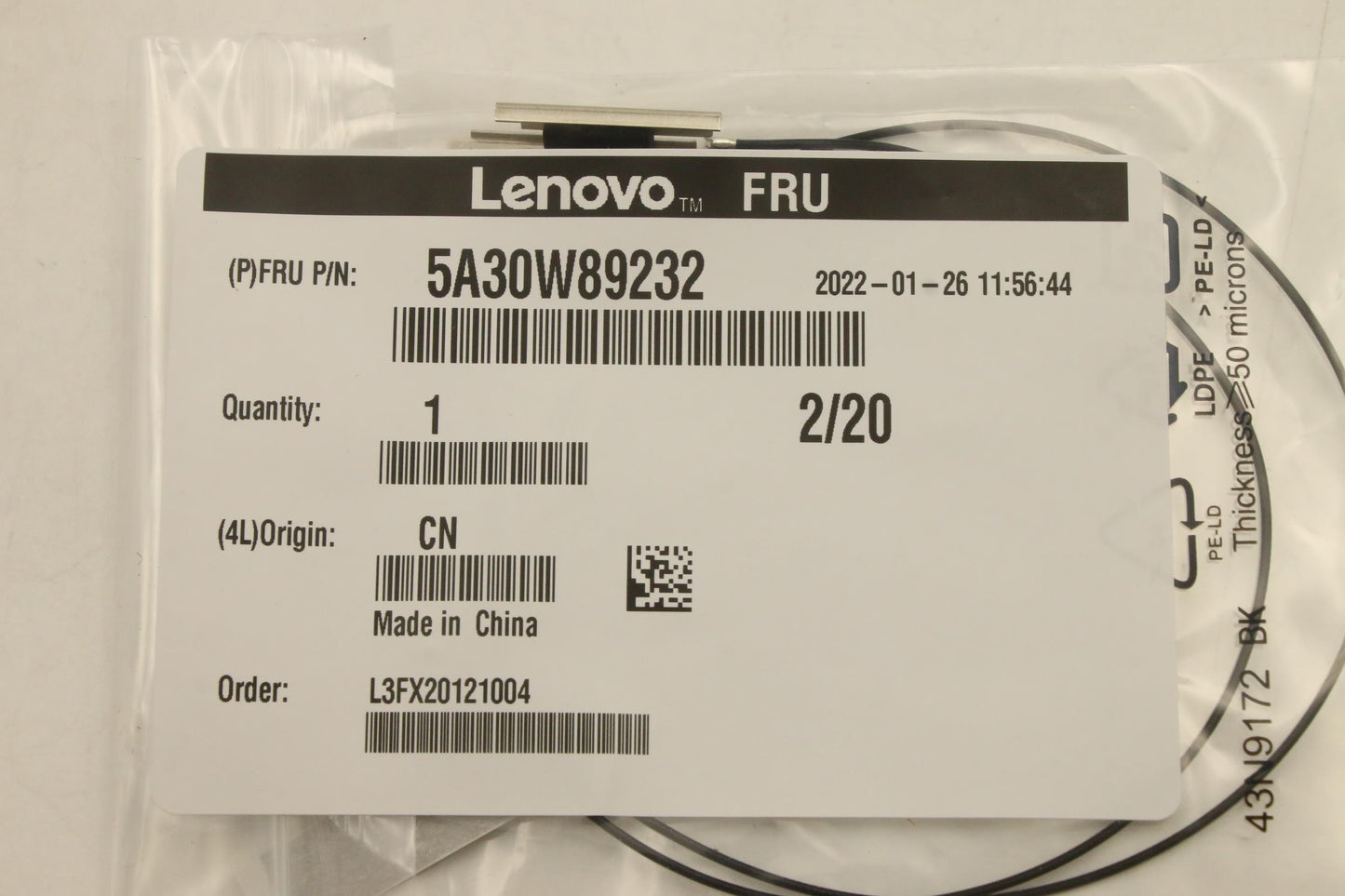 Lenovo Antenna Fru,17L Re Ant_Lux - 5A30W89232