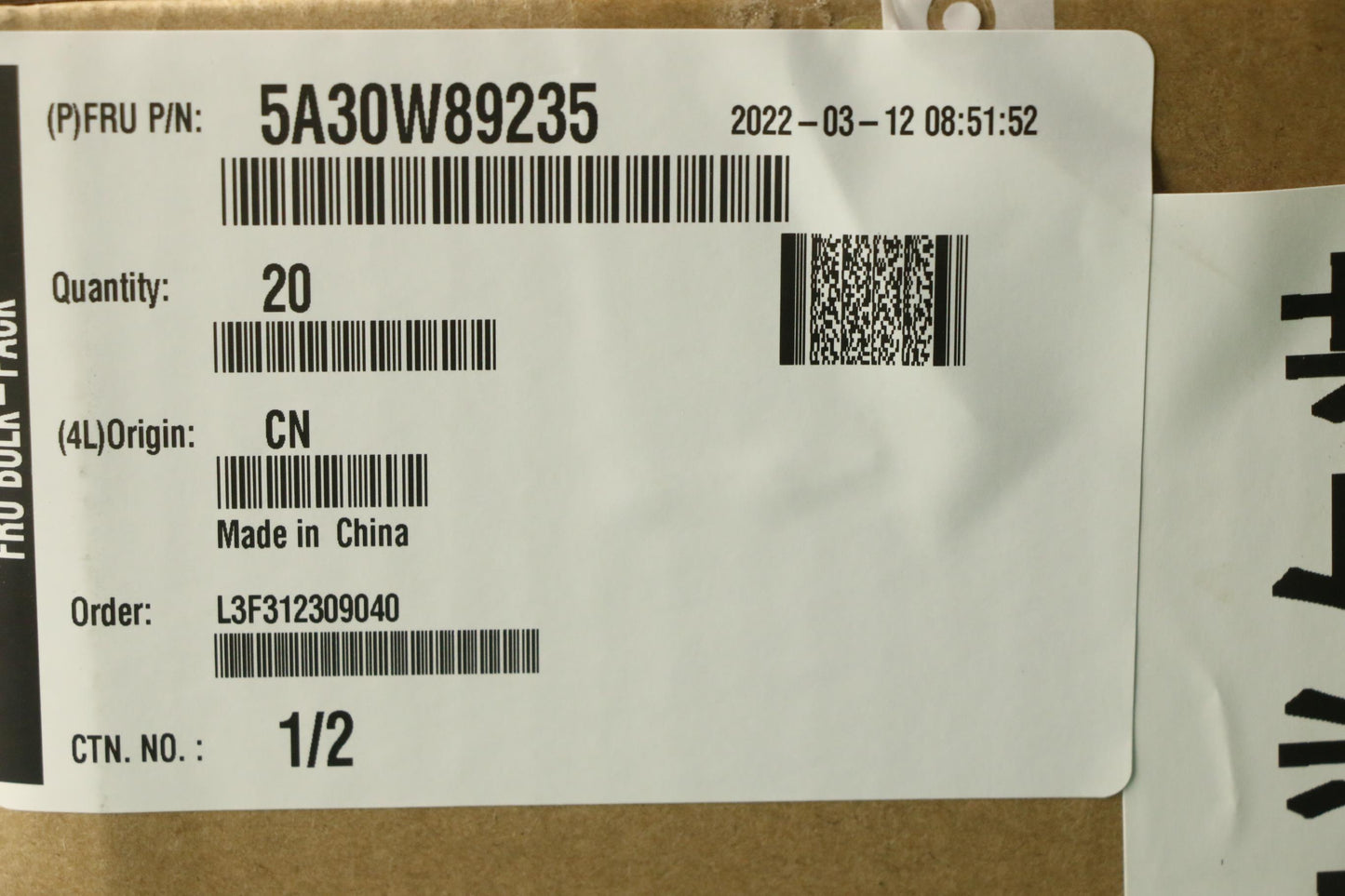 Lenovo Antenna Fru,New 13L Wifi6E Re - 5A30W89235
