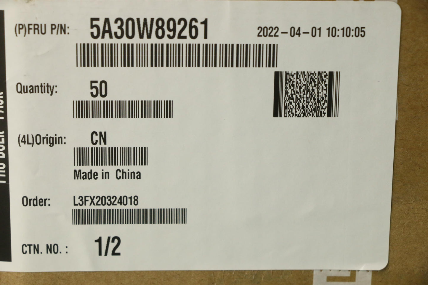 Lenovo Antenna Fru,13L Wifi6E Front26 - 5A30W89261